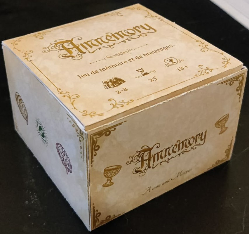 Vue de la boîte prototype Amnemory